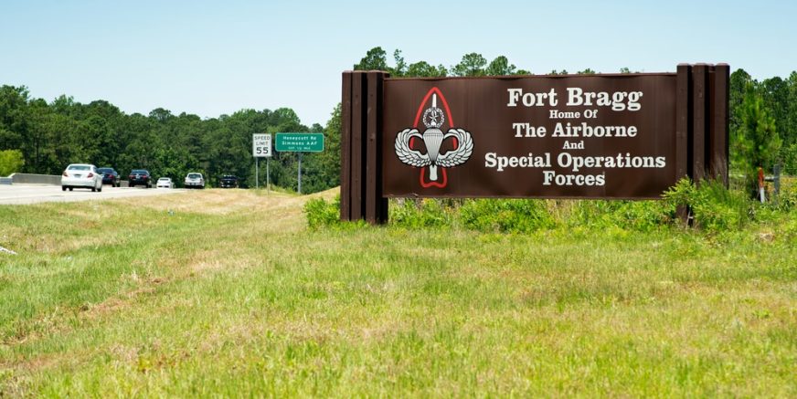 Fort,Bragg,,North,Carolina,,Usa,-,June,13,,2020:,Sign
